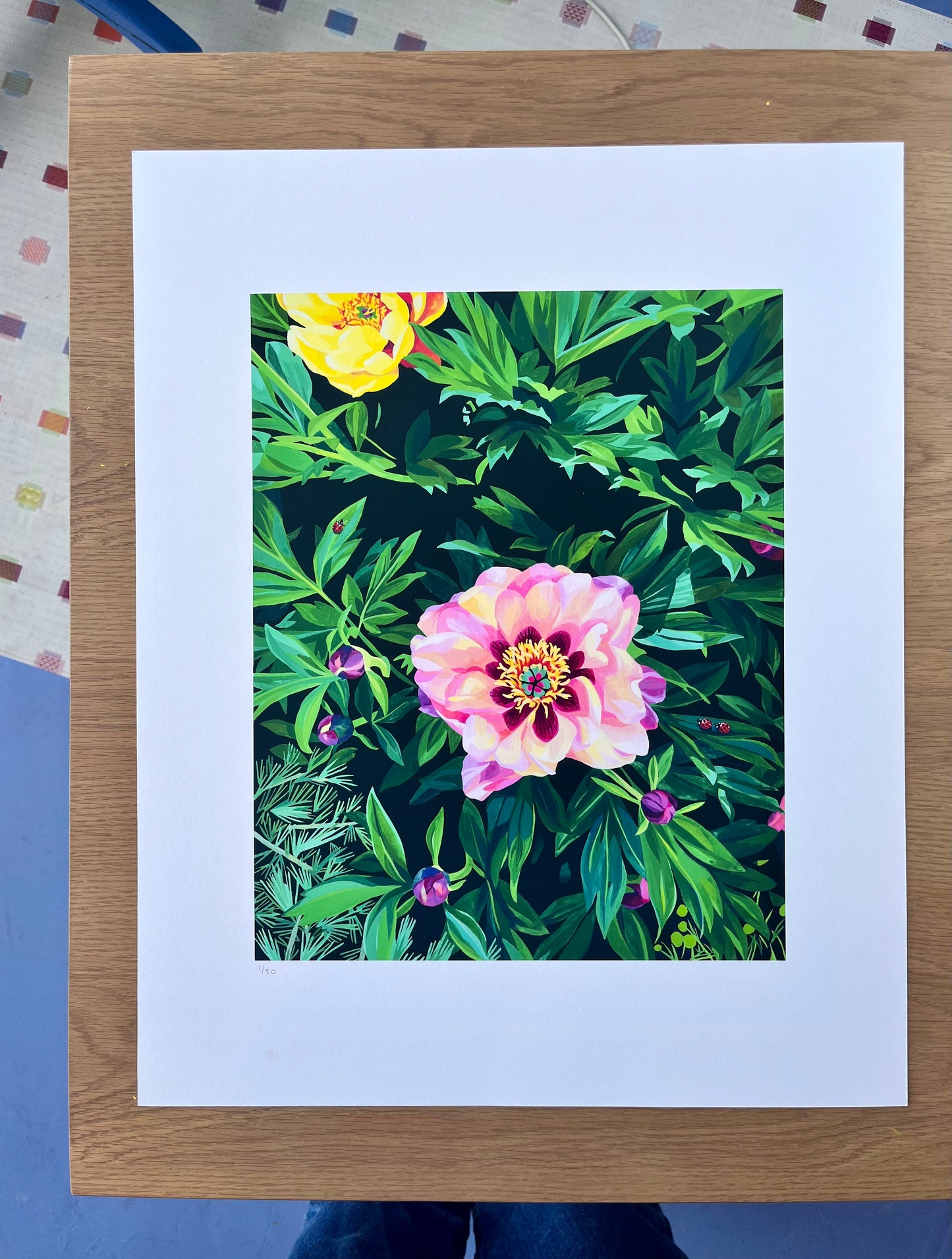 Bright Spot No.4 (Peonies) - Limited Edition Giclée Art Print