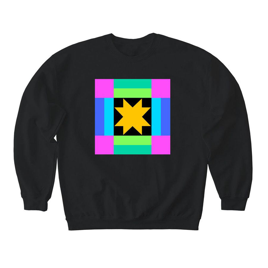 Quilt Sweatshirt Black